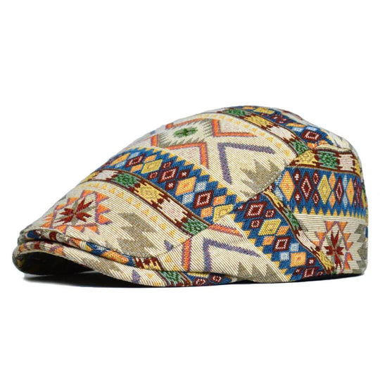 Patterned Flat Cap | CHICAGO