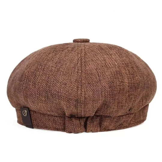 Textured Cotton Newsboy Cap | PHOENIX