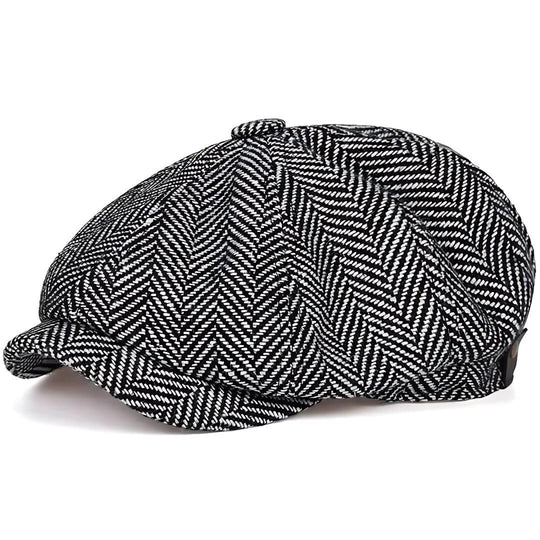 Herringbone Wool Blend Cap | TUCSON