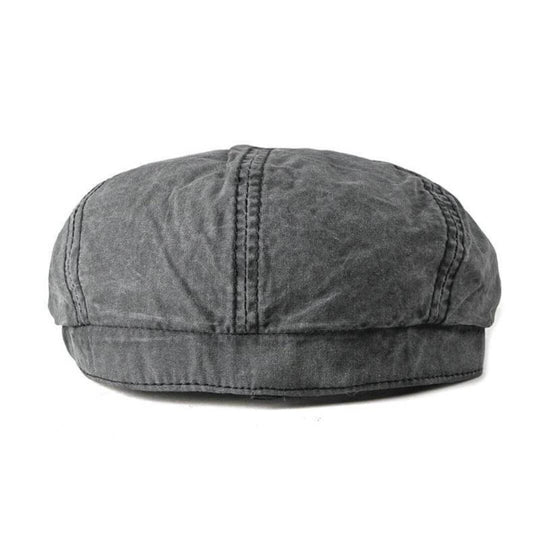 Washed Cotton Newsboy Cap | MALIBU