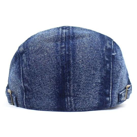 Washed Denim Flat Cap | LOGAN
