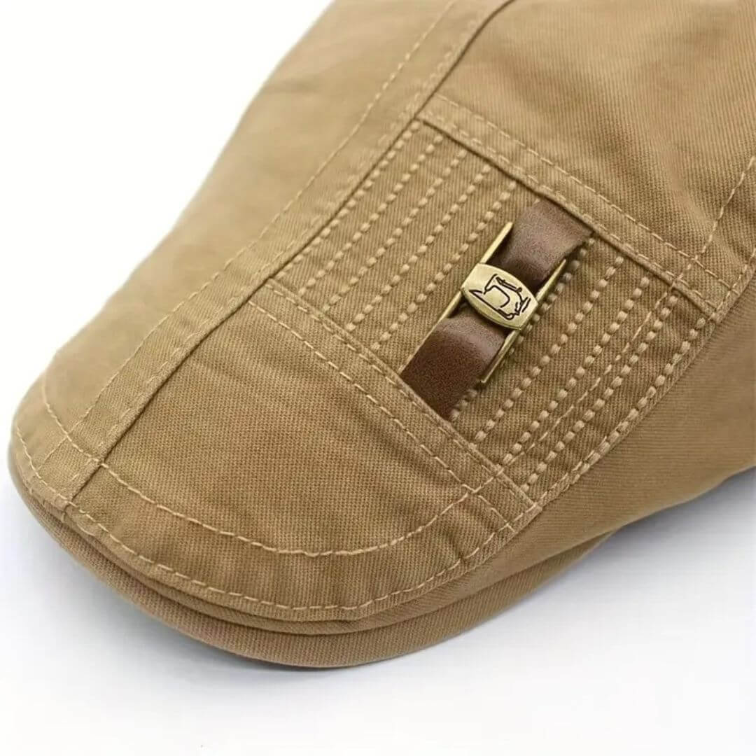 Twill Cotton Flat Cap | HARTFORD