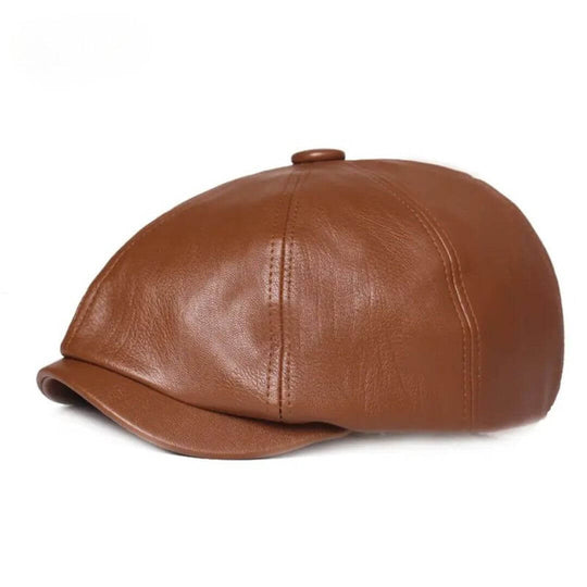 Leather Flat Cap | MONACO