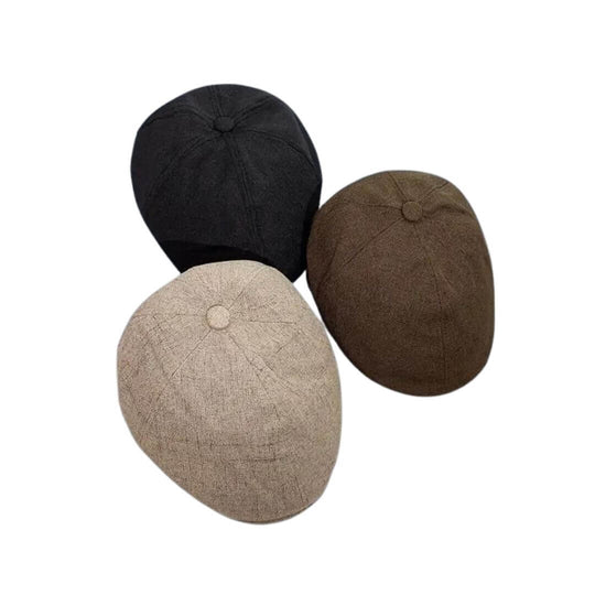 Linen Blend Flat Cap | MUNICH