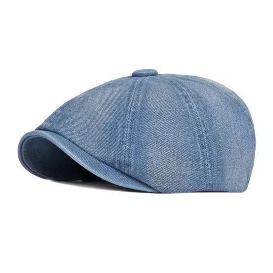 Denim Newsboy Cap | LUCERNE