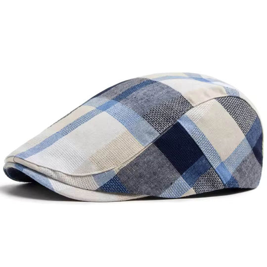 Cotton Patchwork Flat Cap | KANSAS
