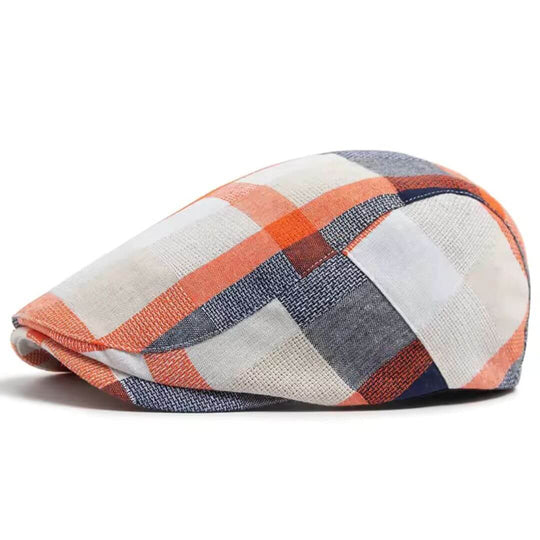 Cotton Patchwork Flat Cap | KANSAS