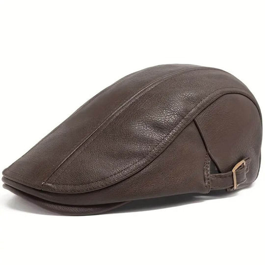 Leather Flat Cap | CANNES