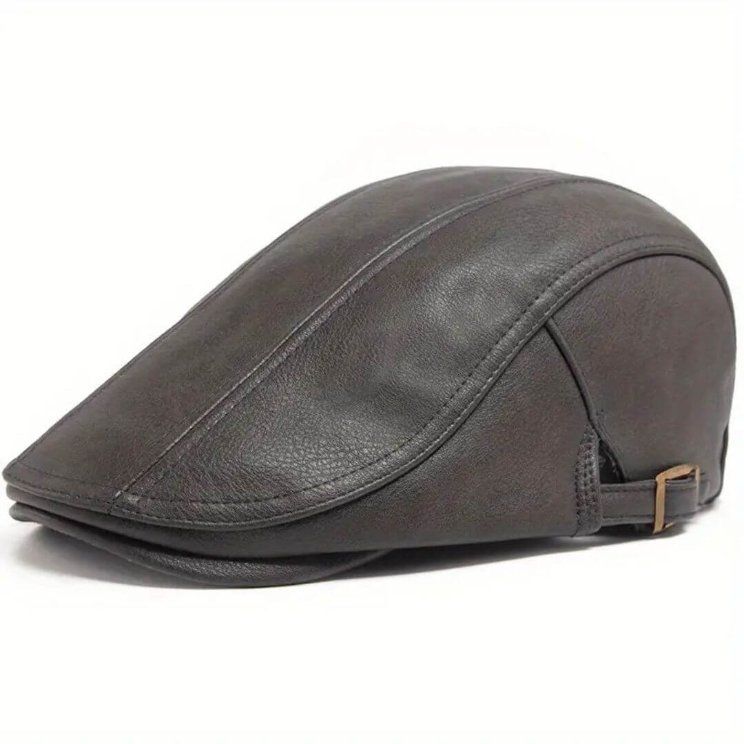 Leather Flat Cap | CANNES