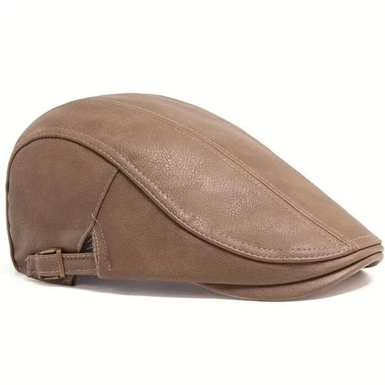 Leather Flat Cap | CANNES