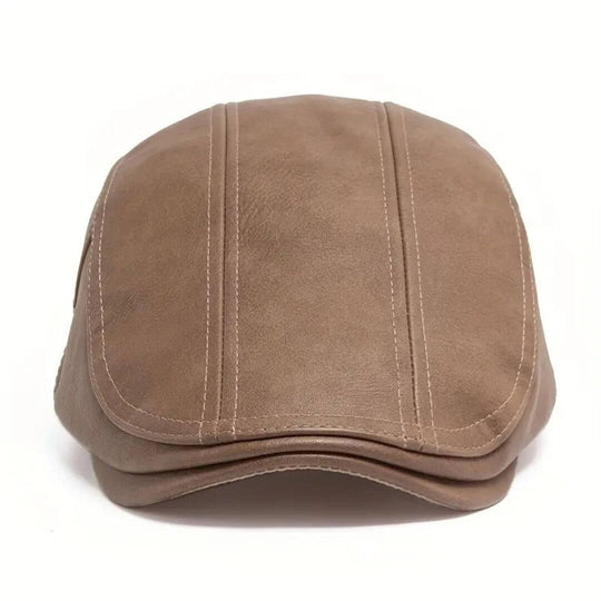 Leather Flat Cap | CANNES