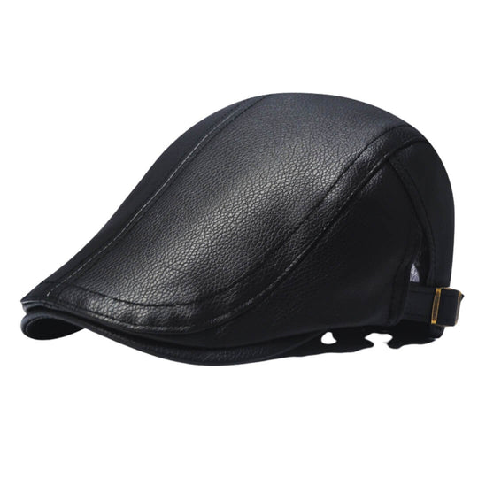 Leather Flat Cap | MONTPELIER
