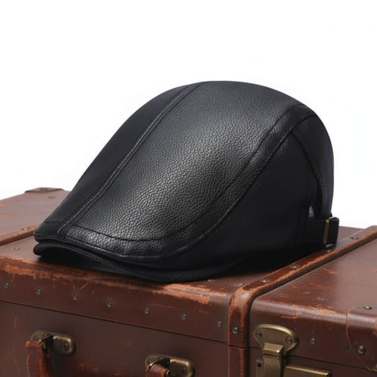 Leather Flat Cap | MONTPELIER