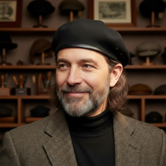 Wool Blend Military Beret | MARSEILLE