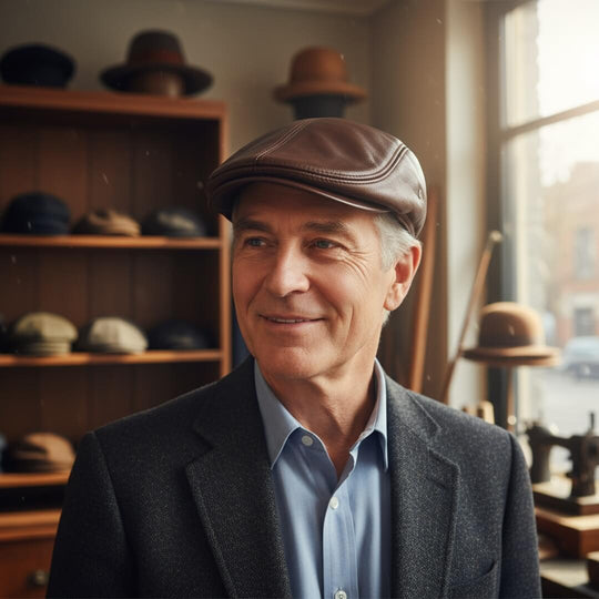 Leather Ivy Cap | TURIN